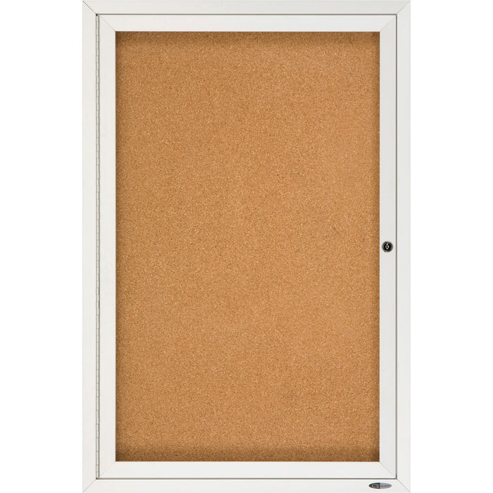 Quartet Enclosed Bulletin Board for Indoor Use