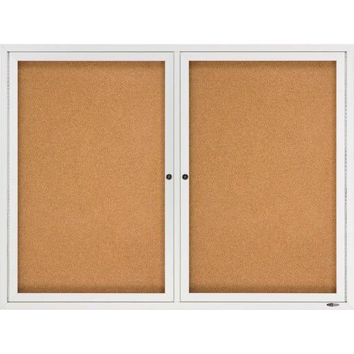 Quartet Enclosed Bulletin Board for Indoor Use