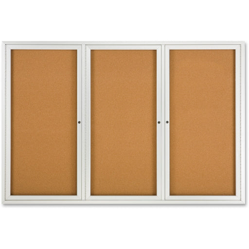 Quartet Enclosed Bulletin Board for Indoor Use