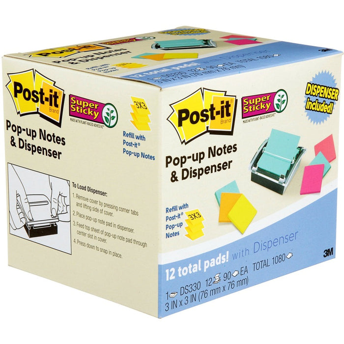 Post-it® Super Sticky Dispenser Notes and Dispenser