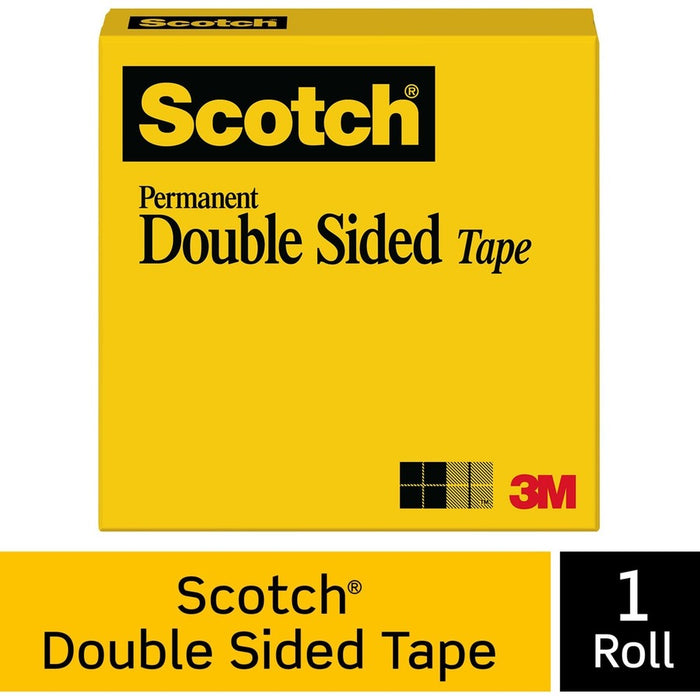 Scotch Permanent Double-Sided Tape - 1/2"W