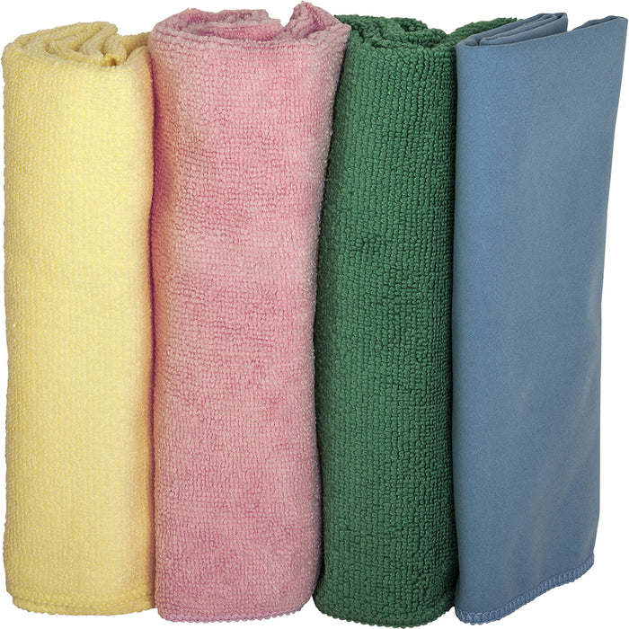 Genuine Joe Color-coded Microfiber Cleaning Cloths