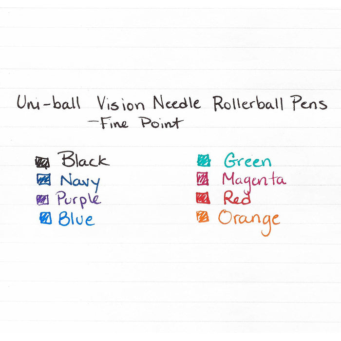 uniball Vision Needle Rollerball Pens