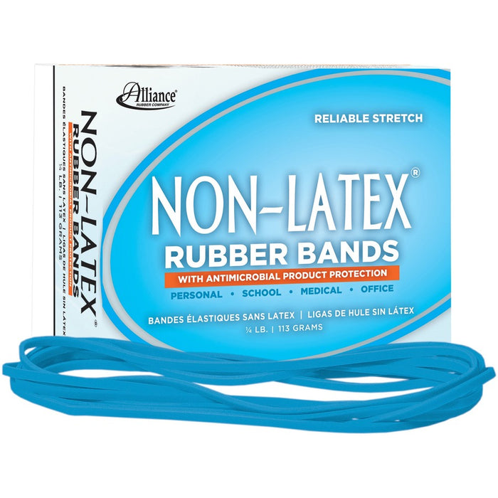 Alliance Rubber 42179 Non-Latex Rubber Bands with Antimicrobial Protection - Size #117B