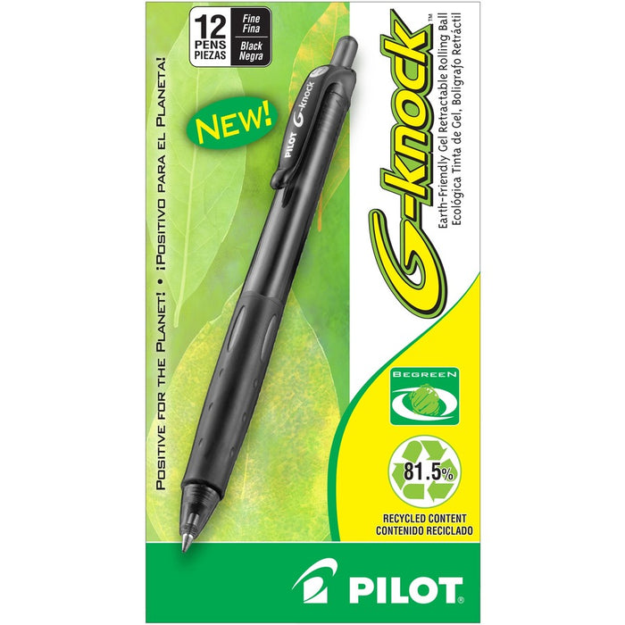 Pilot BeGreen G-Knock Retractable Gel Ink Pens