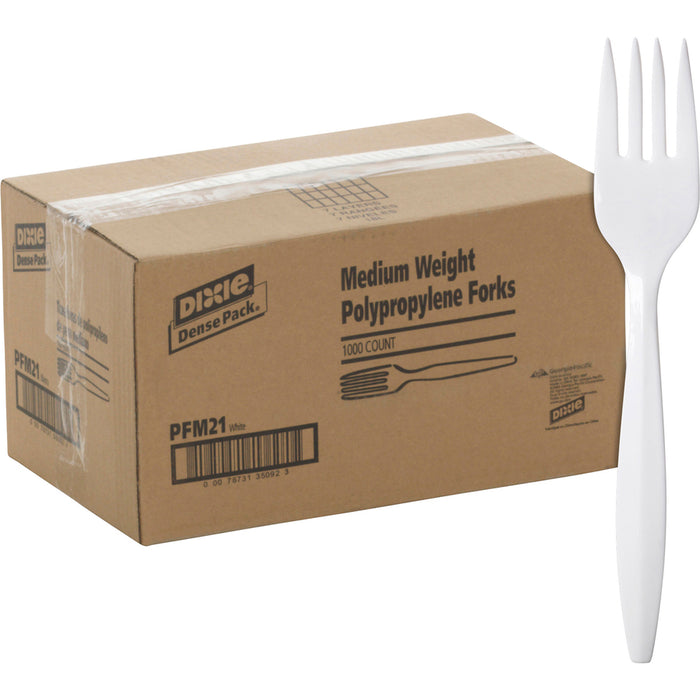 Dixie Medium-weight Disposable Forks by GP Pro