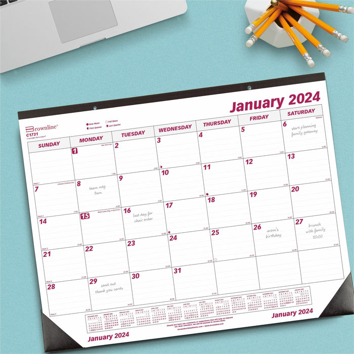 Brownline Professional Monthly Desk/Wall Calendar