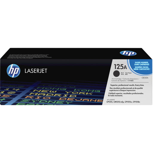 HP 125A (CB540A) Original Standard Yield Laser Toner Cartridge - Single Pack - Black - 1 Each