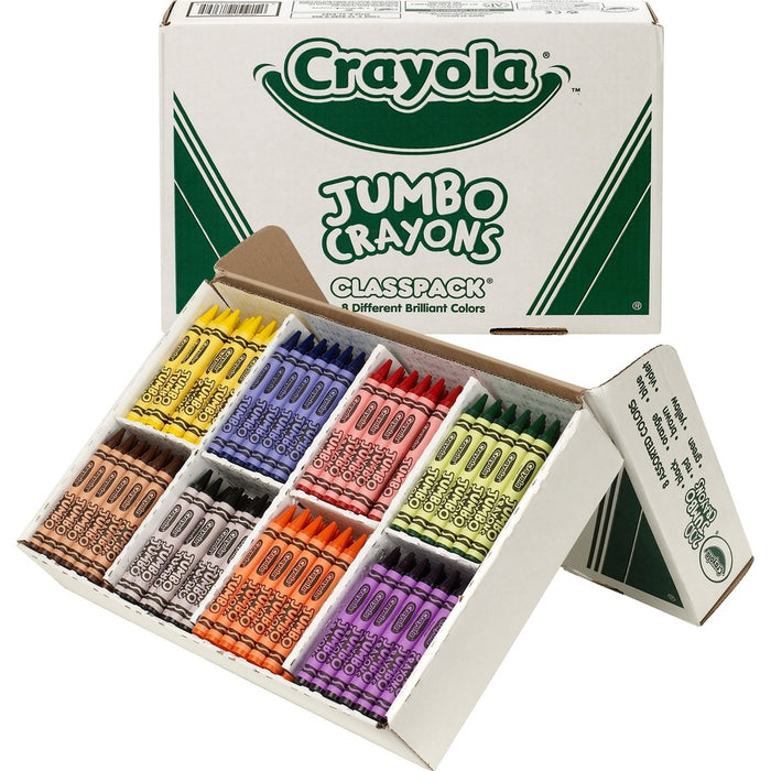 Crayola 8-Color Jumbo Crayon Classpack
