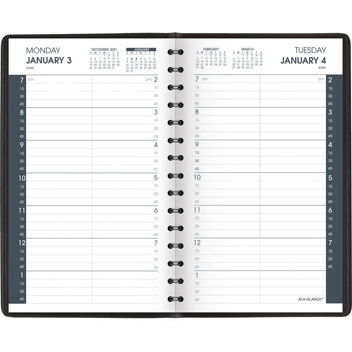 At A Glance Daily Appointment Book Daily 7 00 AM To 7 45 PM Quar At a glance daily appointment book daily 7 00 am to 7 45 pm quar