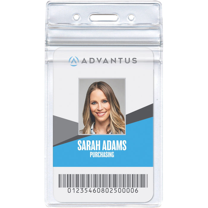 Advantus Vertical Resealable Badge Holder