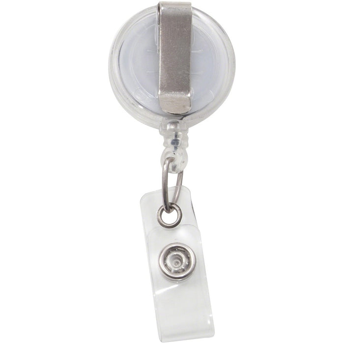 Advantus Translucent Retractable ID Card Reel with Snaps