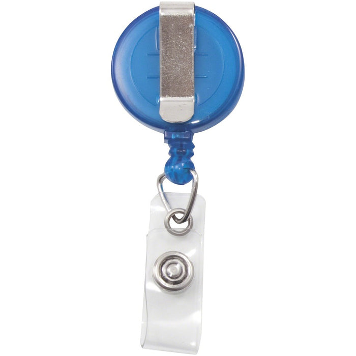 Advantus Translucent Retractable ID Card Reel with Snaps