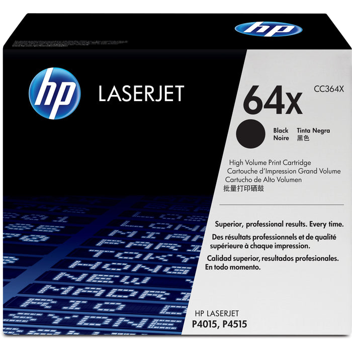 HP 64X (CC364X) Original Laser Toner Cartridge - Single Pack - Black - 1 Each