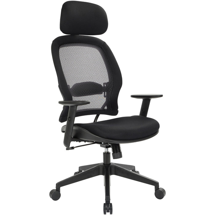 Office Star Professional Air Grid Chair with Adjustable Headrest