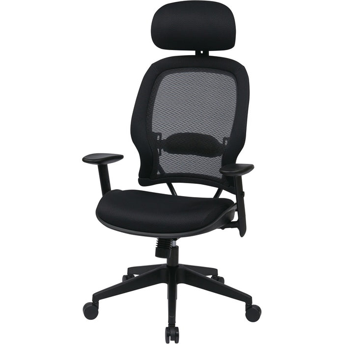 Office Star Professional Air Grid Chair with Adjustable Headrest