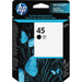 HP 45 (51645A) Original Inkjet Ink Cartridge - Single Pack - Black - 1 Each