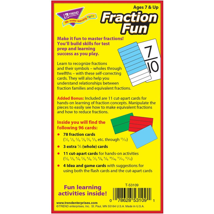 Trend Fraction Fun Flash Cards