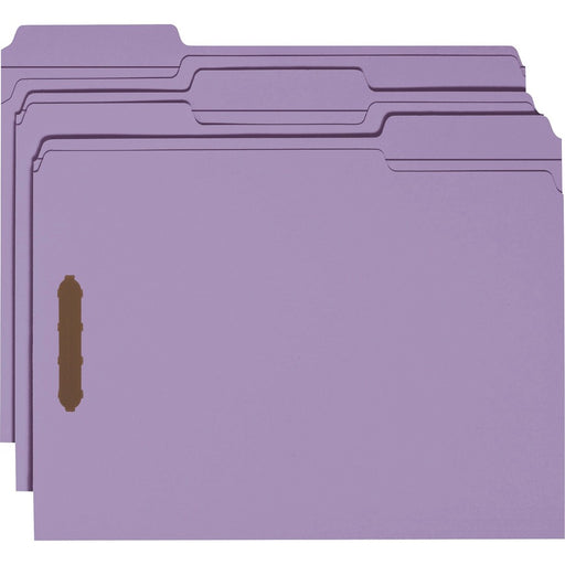 Smead 1/3 Tab Cut Letter Recycled Fastener Folder