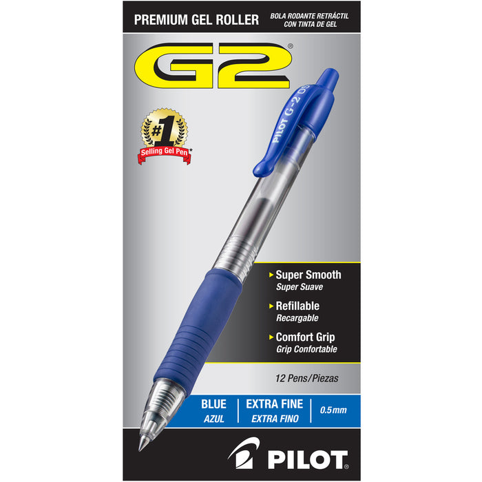 Pilot G2 Retractable XFine Gel Ink Rollerball Pens