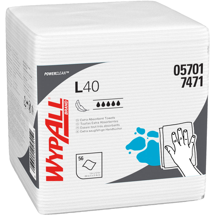 Wypall Power Clean L40 Extra Absorbent Towels