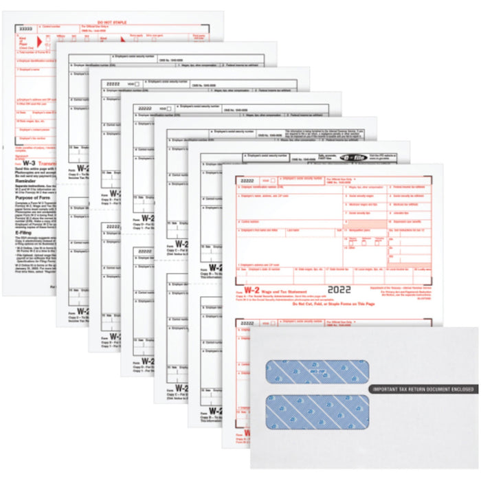 TOPS W2 Laser Forms 6-part Tax Kit