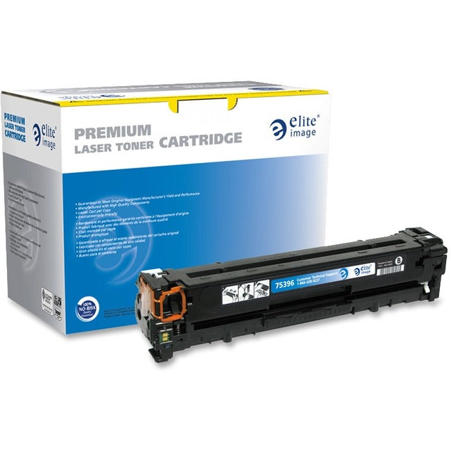 Elite Image Remanufactured Laser Toner Cartridge - Alternative for HP 125A (CB540A) - Black - 1 Each