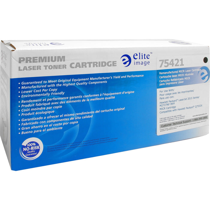 Elite Image Remanufactured MICR Toner Cartridge - Alternative for HP 53X (Q7553X)