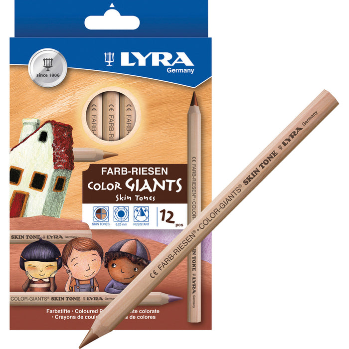Lyra Color-Giants Skin Tone Colored Pencils