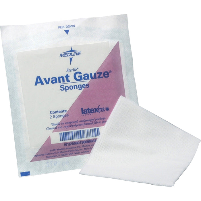 Medline Four-ply Sterile Gauze Nonwoven Sponges