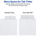 Avery® Big Tab Eraseable Write-On Dividers