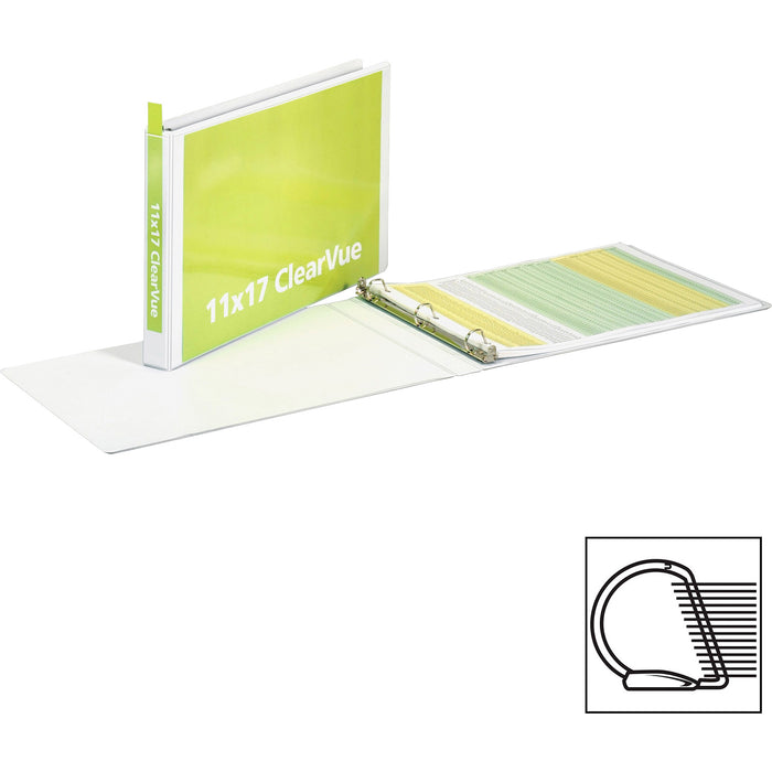 Cardinal ClearVue Overlay Tabloid D-Ring Binders