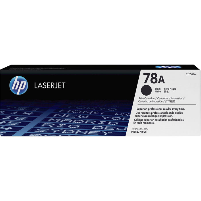 HP 78A (CE278A) Original Laser Toner Cartridge - Single Pack - Black - 1 Each