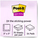 Post-it® Super Sticky Notes Cabinet Pack - Oasis Color Collection