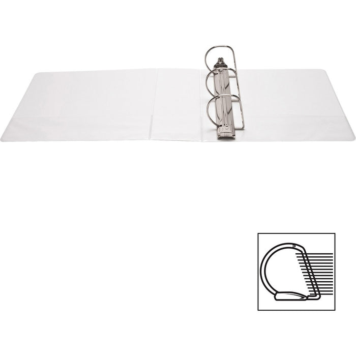 Business Source Basic D-Ring White View Binders