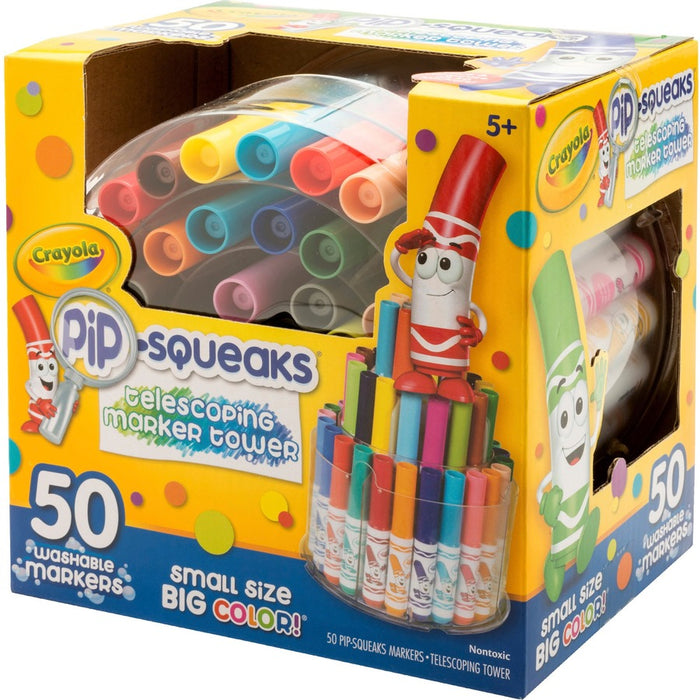 Crayola Pip-Squeaks Telescoping Marker Tower Washable Markers