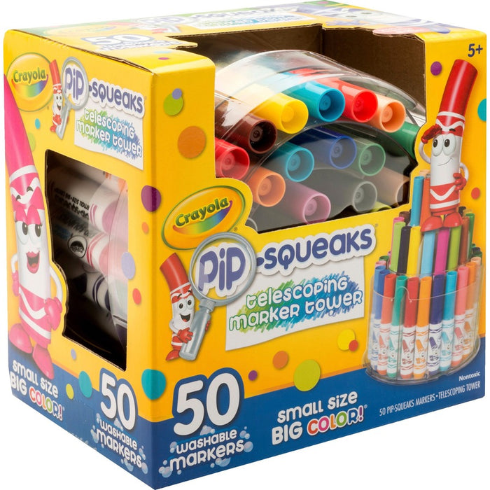 Crayola Pip-Squeaks Telescoping Marker Tower Washable Markers