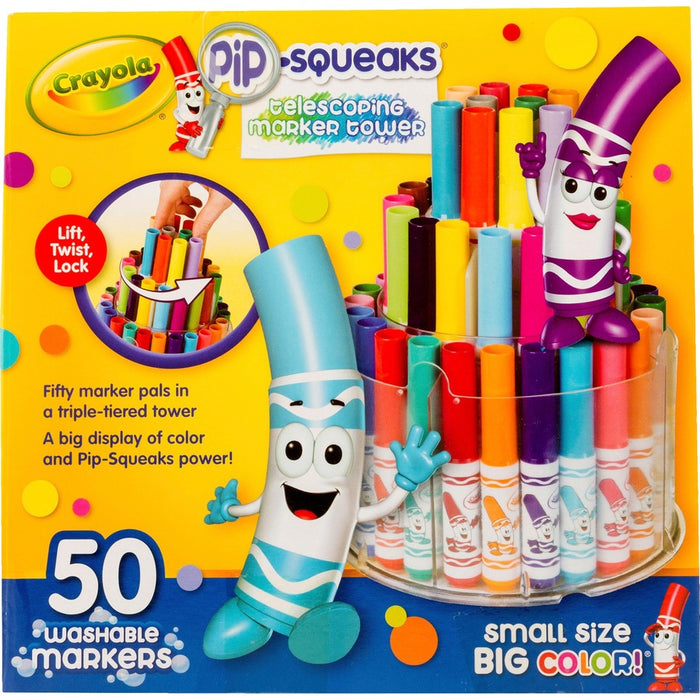 Crayola Pip-Squeaks Telescoping Marker Tower Washable Markers