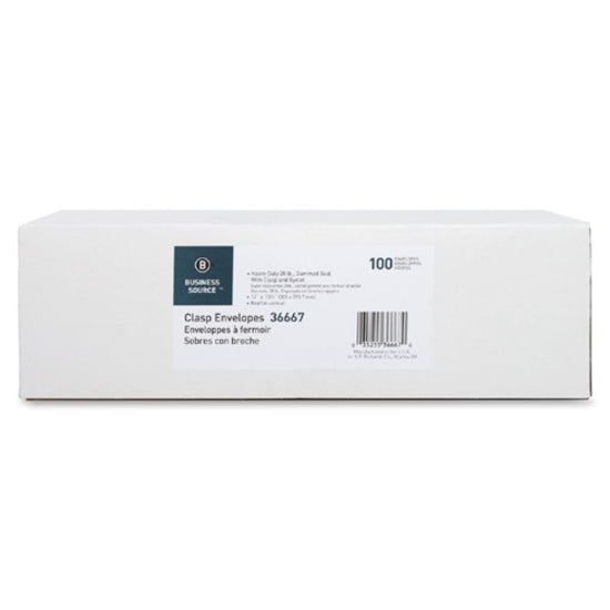 Business Source Heavy-duty Clasp Envelopes