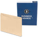 Business Source Straight Tab Cut Legal Recycled File Pocket