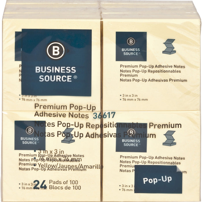 Business Source Reposition Pop-up Adhesive Notes