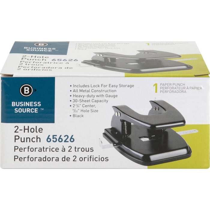 Business Source Heavy-duty 2-Hole Punch