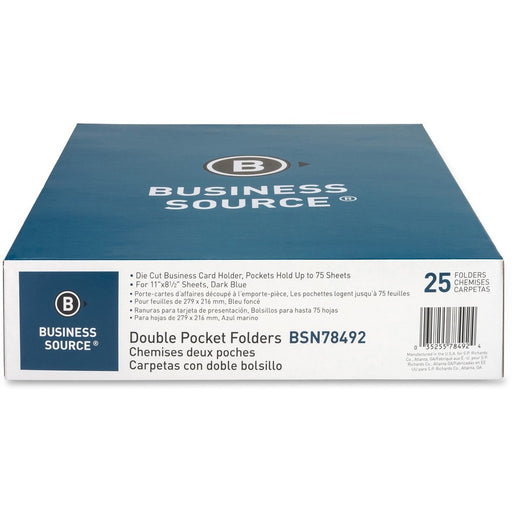 Business Source Letter Recycled Pocket Folder