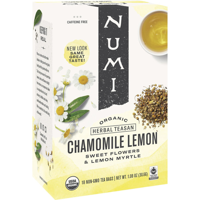 Numi Organic Chamomile Lemon Herbal Tea Bag