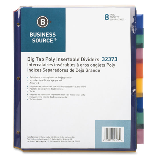 Business Source Double Pocket Index Dividers