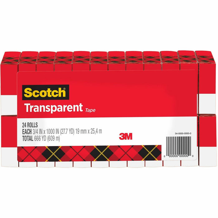 Scotch Transparent Tape - 3/4"W