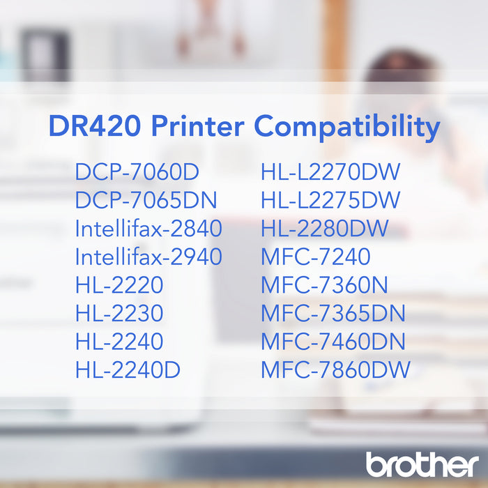 Brother Genuine DR420 Mono Laser Drum Unit