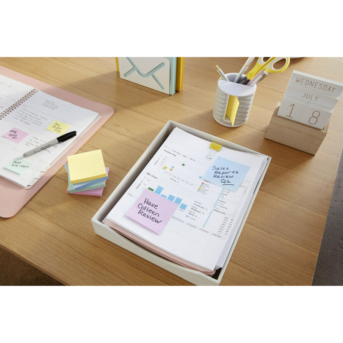 Post-it® Super Sticky Notes Cabinet Pack - Wanderlust Pastels Color Collection