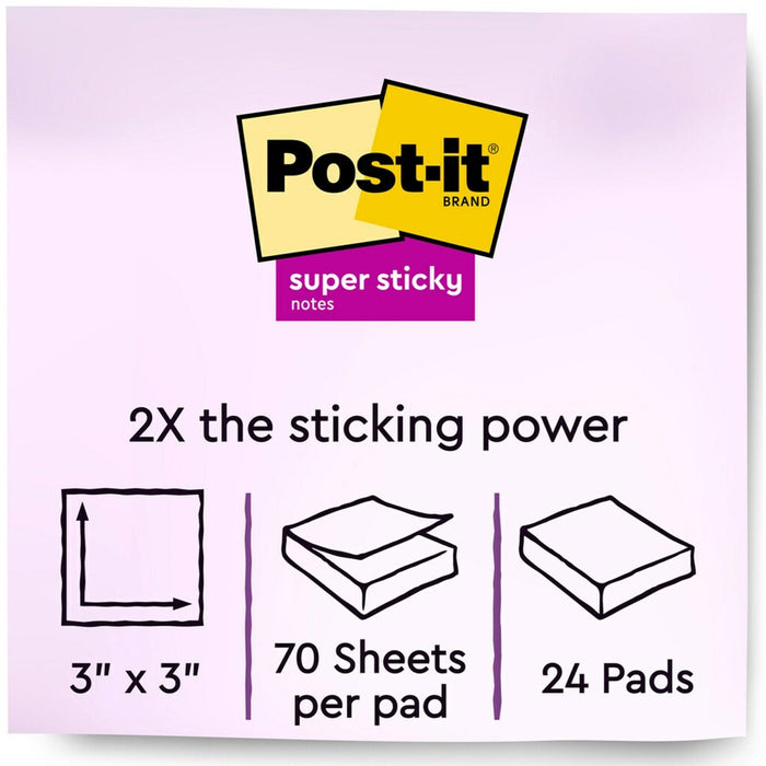 Post-it® Super Sticky Notes Cabinet Pack - Wanderlust Pastels Color Collection