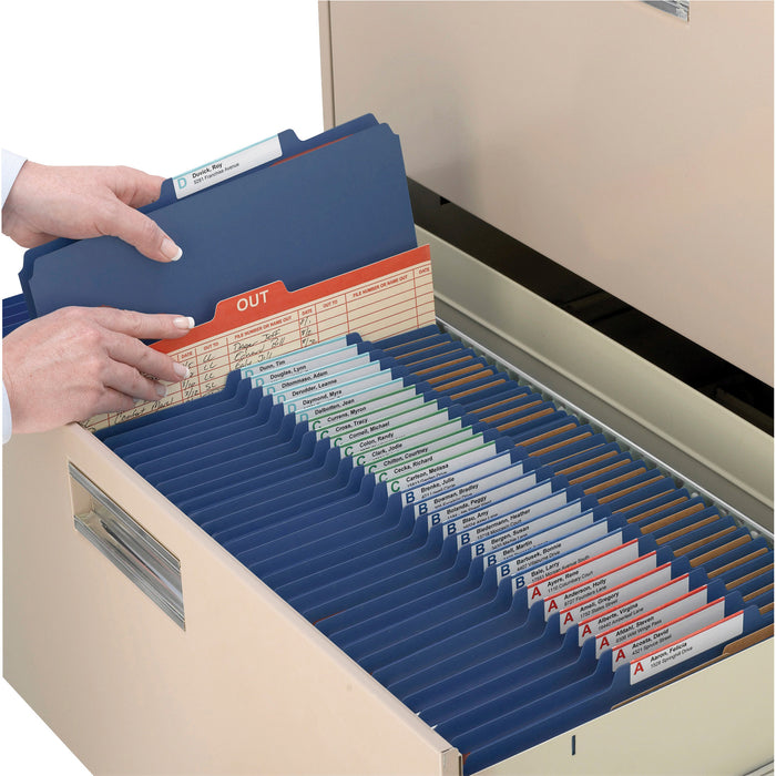 Smead Premium Pressboard Classification Folders with SafeSHIELD® Coated Fastener Technology